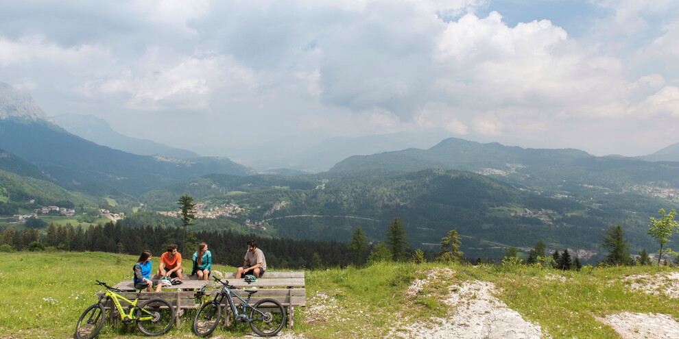 Mountain biking through forests and mountain villages
