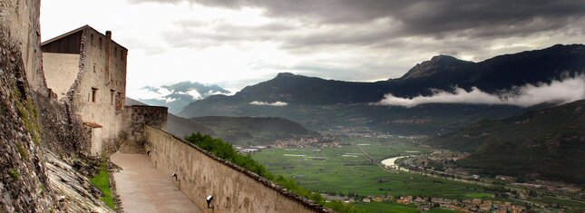 Castel Beseno - Panorama sulla Vallagarina