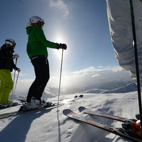 Winter sports holiday in Trentino, cross-country skiing Passo Lavazè Oclini