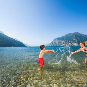 Strandleben im Trentino