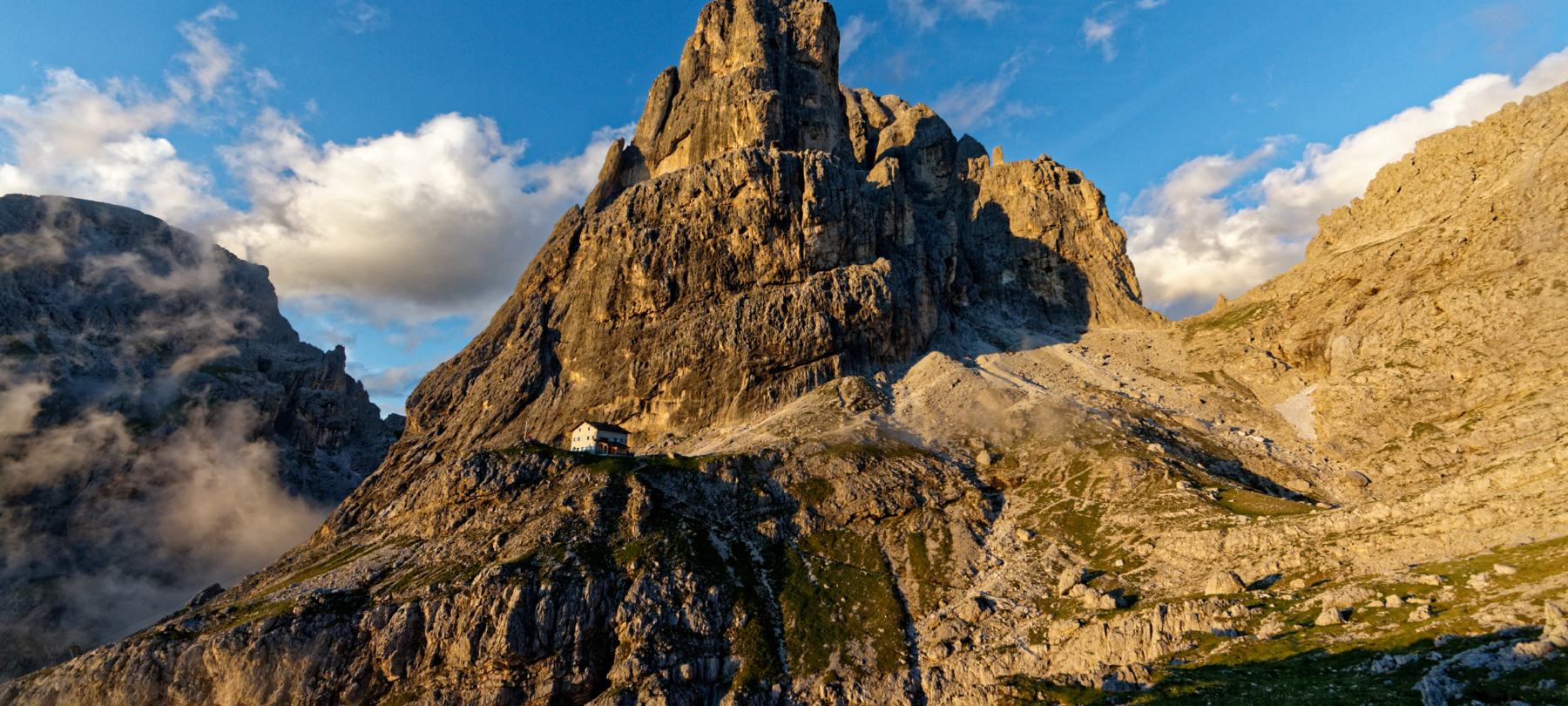 Elisa, Piero und die Berghütte in den Pale di San Martino