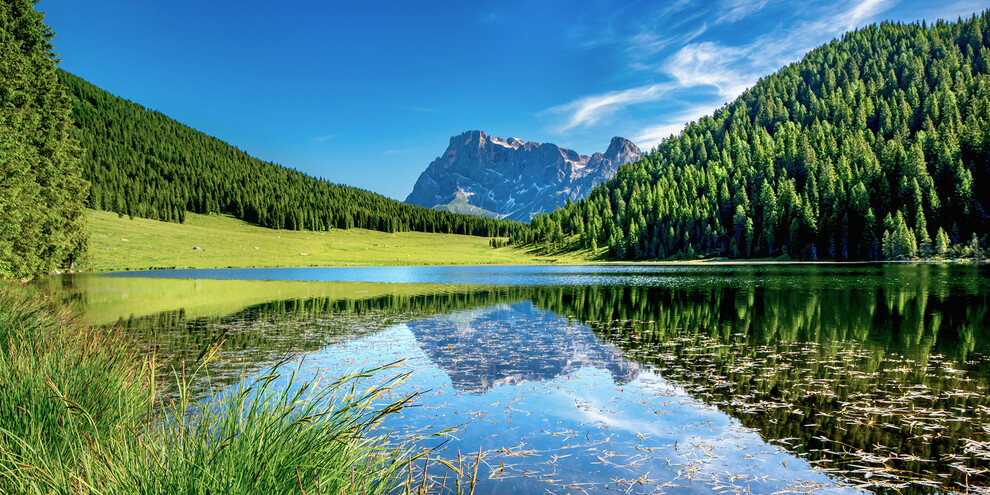 The Dolomites reflected