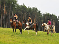 A cavallo sui laghi pinetani