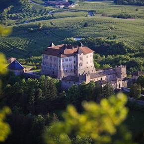 "Terminus Castel Thun": reach the castle by shuttlebus and visit it with a guide