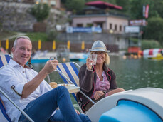 Abendessend auf dem Boot unter den Sterne -TRETBOOT|17. Juli