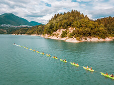 Guided kayak tours in the canyon Novella by Ursus Adventures agency