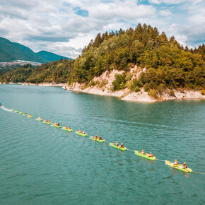 Guided kayak tours in the canyon Novella by Ursus Adventures agency