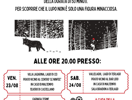 IL LUPO - Spettacolo di luci e ombre adatto a bambini e famiglie - Per scoprire che il lupo non è solo una figura minacciosa.