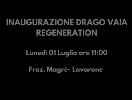 INAUGURAZIONE DRAGO VAIA REGENERATION