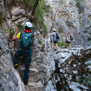 Rio Secco via ferrata with Alpine Guide