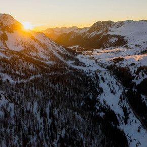 Trentino Ski Sunrise Passo San Pellegrino