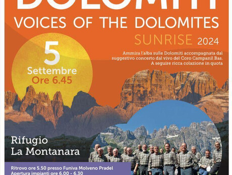 Voci delle Dolomiti- Sunrise 2024/ Evento Annullato