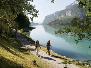 Passeggiata rilassante in riva al lago