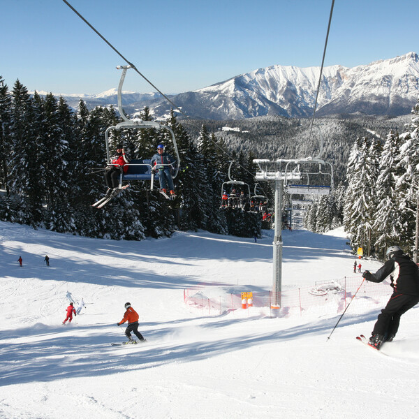 Die Skipisten der italienischen Dolomiten