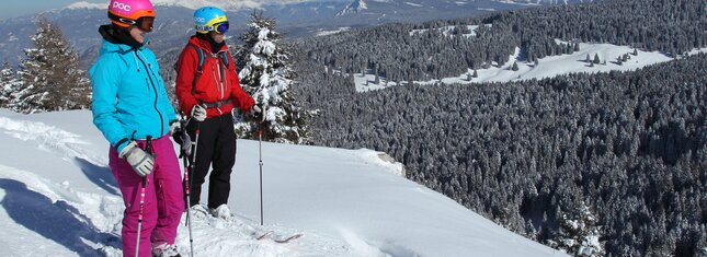 Skigebiet Folgaria Fiorentini - die Skitour dei Forti 