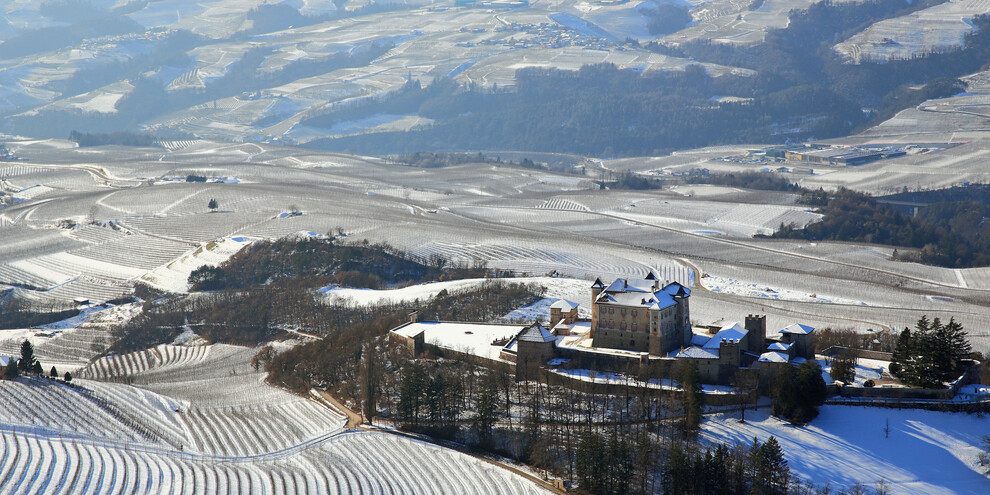 Valle di Non - Vigo di Ton - Castel Thun - panorama invernale
