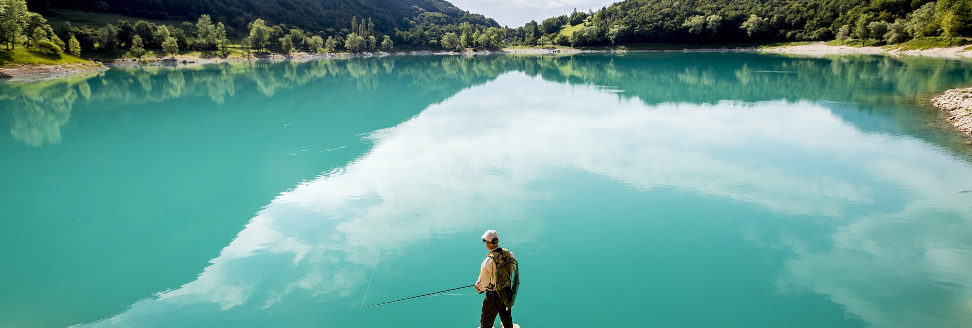 Lake Tenno Italy, fishing in Trentino