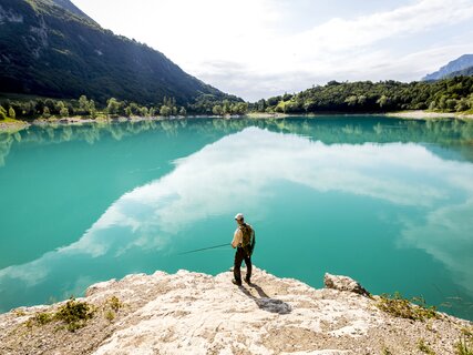 Lake Tenno Italy, fishing in Trentino