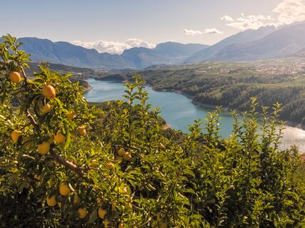 Lake Santa Giustina - The big dam in the valley of canyons