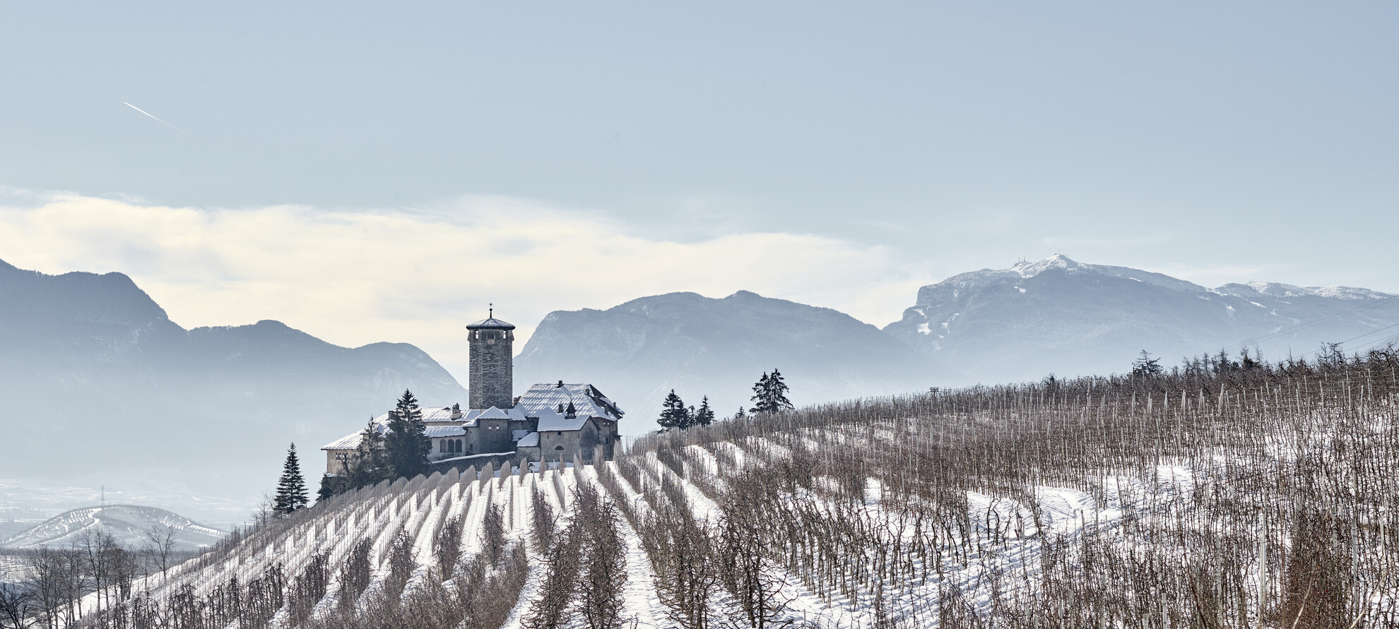 Val di Non - Castel Valer - Panorama invernale
