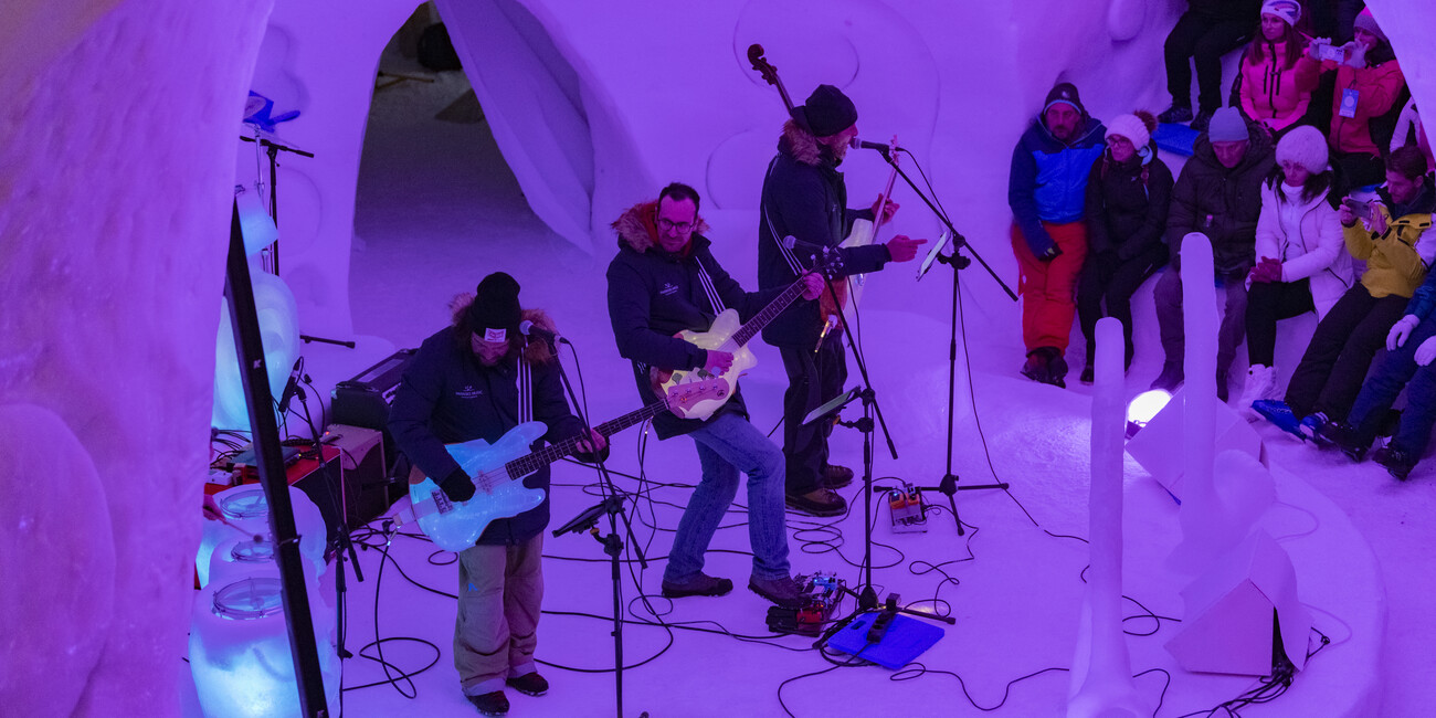 From January to March on the Presena Glacier: PARAD-ICE music on the ice and jazz in the Dolomites #2