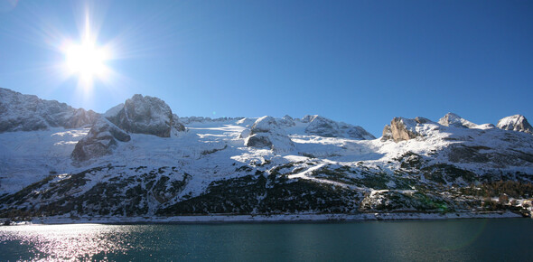 Skigebiet Passo Fedaia - Fedaia See