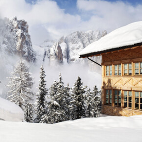 Trentino chalet in inverno