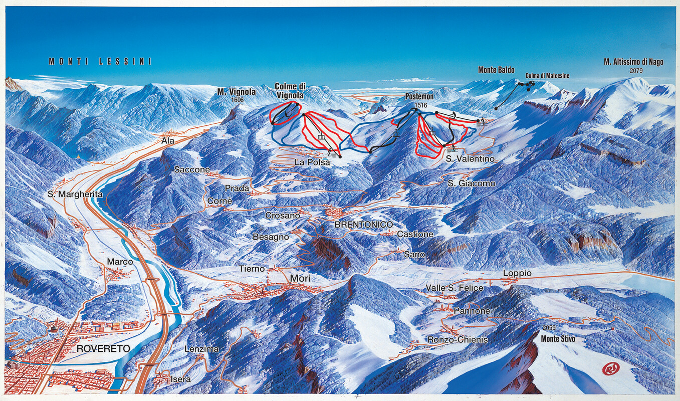 banner censur Kosciuszko Piste da sci Polsa-San Valentino - Comprensori sciistici - Ski area -  Trentino