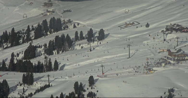 Webcam Pampeago  - Predazzo -  Obereggen - Mountain huts Zisch and Genischer