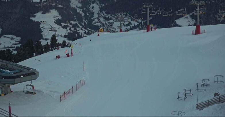 Webcam Alpe Cermis - Chairlift and slope Lagorai