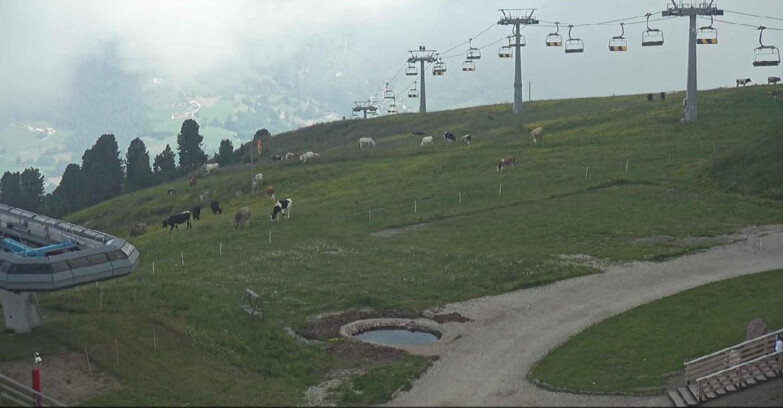 Webcam Alpe Cermis - Sesselbahn und Piste Lagorai