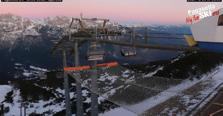 Webcam Paganella Ski – Andalo – Fai della Paganella - Arrivo Telecabina Doss Pelà