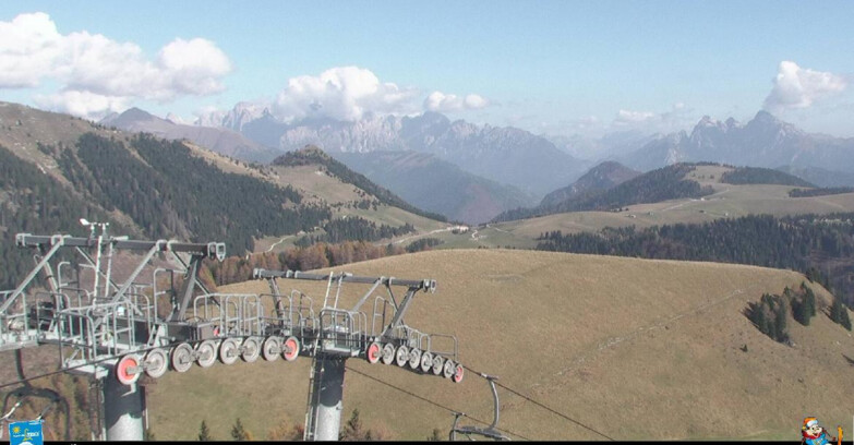 Webcam Passo Brocon-Marande - Panorama vs. Paradiso