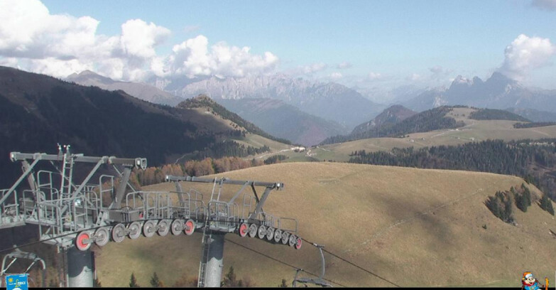 Webcam Passo Brocon-Marande - Panorama vs. Paradiso