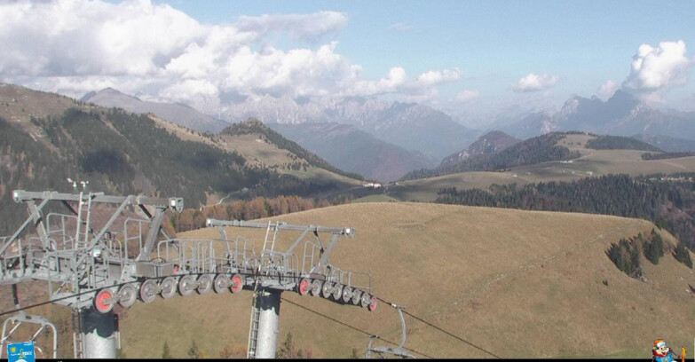 Webcam Passo Brocon-Marande - Panorama vs. Paradiso