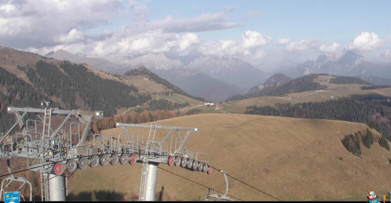 Webcam Passo Brocon-Marande - Panorama vs. Paradiso