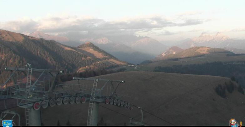 Webcam Passo Brocon-Marande - Panorama vs. Paradiso