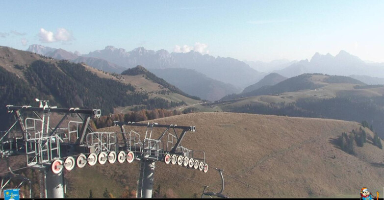 Webcam Passo Brocon-Marande - Panorama vs. Paradiso