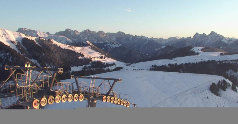 Webcam Passo Brocon-Marande - Panorama vs. Paradiso