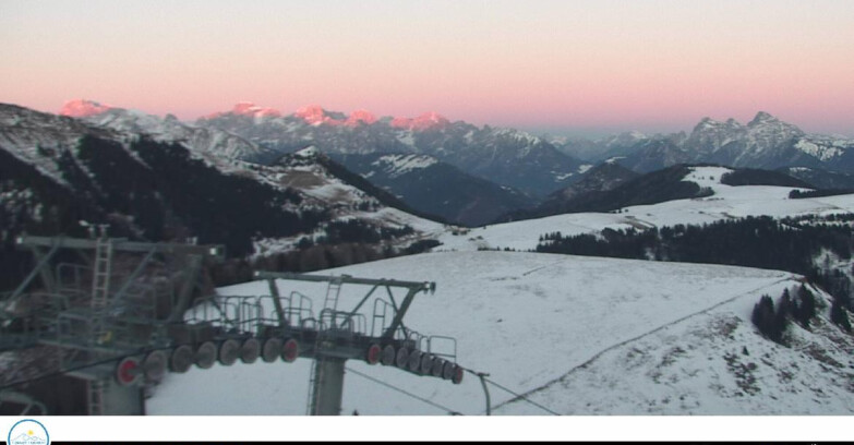 Webcam Passo Brocon-Marande - Panorama vs. Paradiso