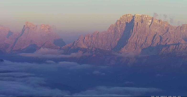 Webcam Passo San Pellegrino-Falcade - Pelmo e Civetta