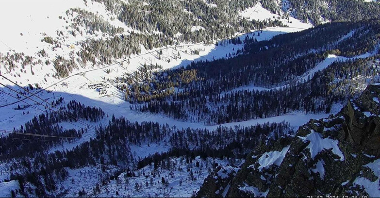 Webcam Passo San Pellegrino-Falcade  - Pista Funivia