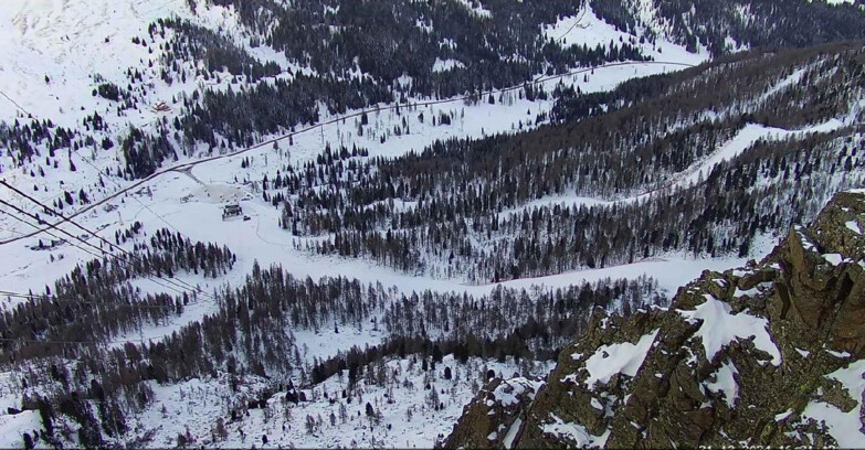 Webcam Passo San Pellegrino-Falcade - Pista Funivia