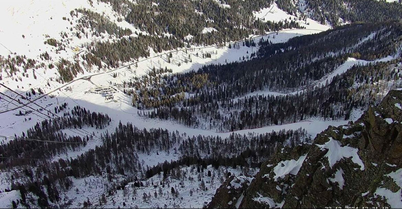 Webcam Passo San Pellegrino-Falcade - Pista Funivia