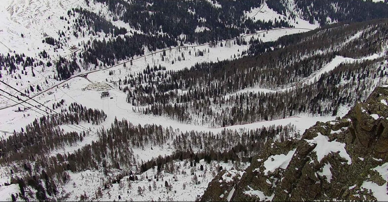 Webcam Passo San Pellegrino-Falcade - Pista Funivia