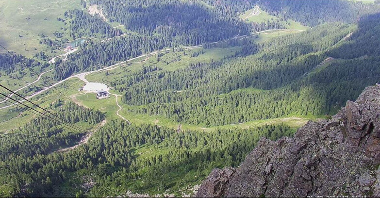 Webcam Passo San Pellegrino-Falcade  - Pista Funivia