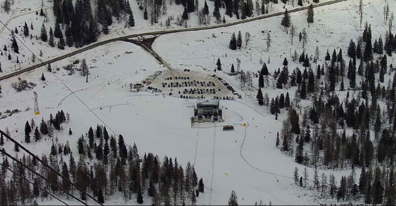 Webcam Passo San Pellegrino-Falcade - Arrivo Seggiovia