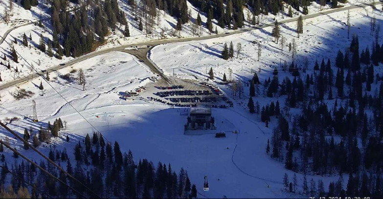 Webcam Passo San Pellegrino-Falcade - Arrivo Seggiovia