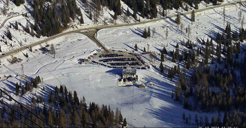 Webcam Passo San Pellegrino-Falcade - Arrivo Seggiovia