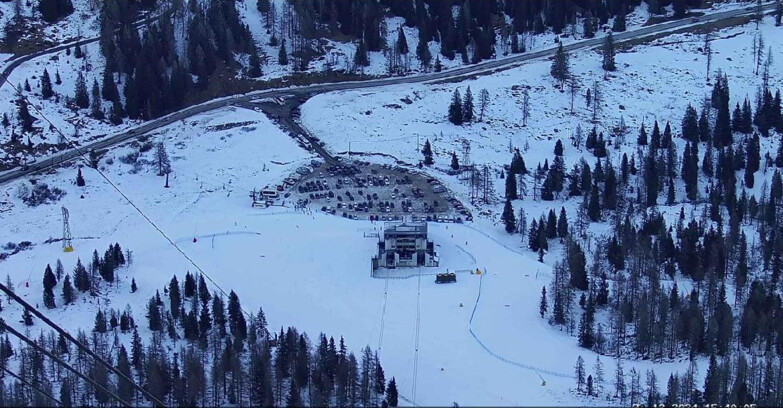 Webcam Passo San Pellegrino-Falcade - Arrivo Seggiovia